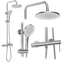 conjunto de ducha rea js-h7023n brush steel