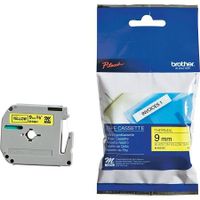 brother m-k621bz original label tape 9mm x 8m black on yellow
