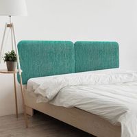 dhome cabecero tapizado liso redondeado tejido luxury para pared cabeceros absorbentes cabezal cama dormitorio lineal green 200cm dual