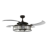 ventilador de techo aspas retractiles con luz classic 3 luces