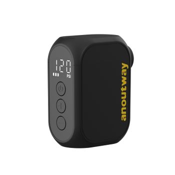 Bomba Eléctrica Mini AT1 Pro de Anoutway para Bicicleta, Inflador de Neumáticos Inalámbrico con Pantalla, Carga Rápida en 25 Minutos, 120 PSI Máx., Batería de 450 mAh