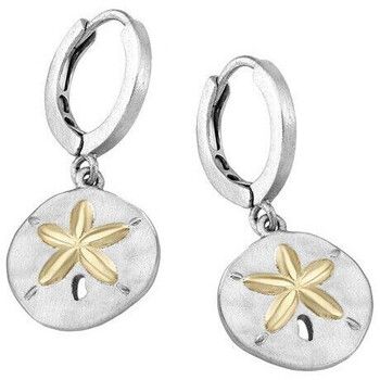 Jorge Revilla Pendientes Pendientes huggie de estrella de plata con baño de oro 18k para mujer