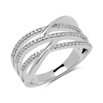 Anillo de plata 925 con circonitas
