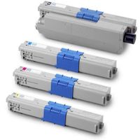compatible multipack oki mc562dnw printer toner cartridges 4 pack -44973536