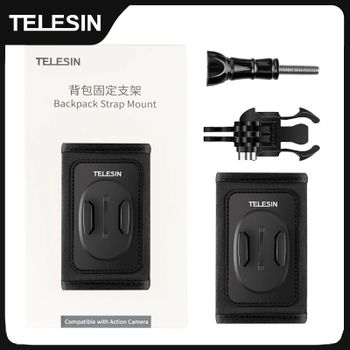 TELESIN-mochila con rotación de 360 °, correa de hombro para GoPro Hero 13, 12, 1110, 9, 8, Insta360, Osmo Action, Xiaoyi, accesorios para cámara