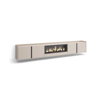 Mueble tv, televisión, muebles de salón, almacenaje, 315x35x50cm, para tv hasta 80