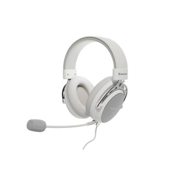 Auriculares Genesis con cable 53mm micrófono desmontable ligeros blancos para gaming