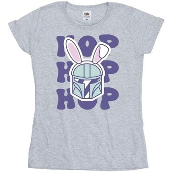 Disney Camiseta manga larga The Mandalorian Hop Into Easter para mujer