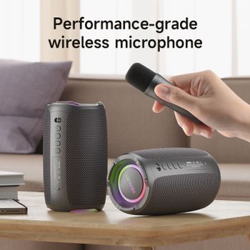 Máquina de Karaoke Zealot-S61, Sistema de Altavoces Bluetooth 5.3 Portátil con 1-2 Micrófonos Inalámbricos, Regalos para Cantar en Familia en Casa
