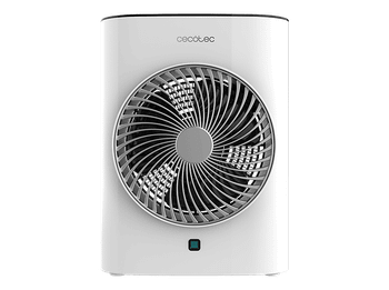 Calefactor portátil - Cecotec ReadyWarm 2070 Max Force Smart White, 2000 W, 2 Niveles, 3 modos funcionamiento, Pantalla LED, Mando a distancia, Blanco