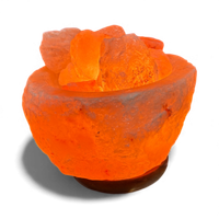 vadeincienso lampara de sal del himalaya tipo cuenco rustico r trozos de roca natural 15 cm r luz relajante para decoracion y bienestar r fabricada en pakistan