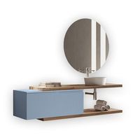 composicion bano 5 piezas venere robletiffany azul cielo en mdf