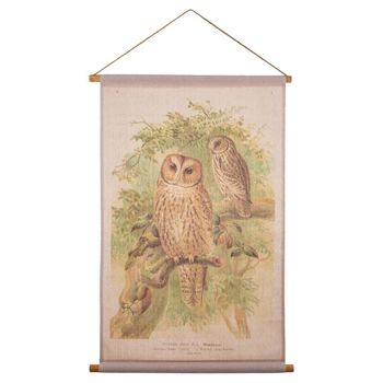 Lienzo pergamino de tela impresa multicolor 65x95x2,5h cm
