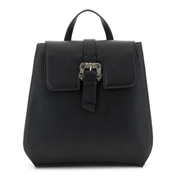 mochila con solapa y hebilla joya black
