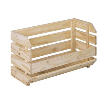 Caja apilable de pino macizo - l60 x h35,3 cm