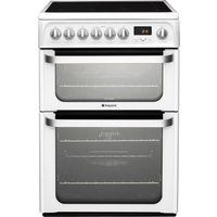 hotpoint ultima hue61ps 60 cm electric ceramic cooker - white white