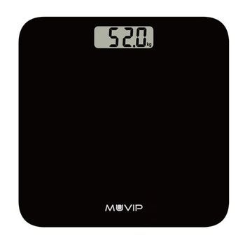 Bascula Digital De Baño - Capacidad 180kg - Sensores Alta Precision - Color Negro Muvip