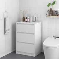 melamina ceramica sintetica kleankin mueble de bano 61x37x88cm blanco