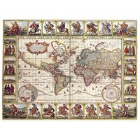 legendarte - cuadro lienzo impresion digital - mapa antiguo no 35 - decoracion pared cm 40x50