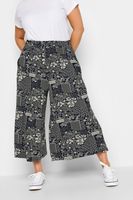 yours culottes azules de hojas mujer curvy y tallas grandes yours