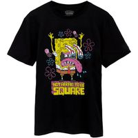 spongebob squarepants camiseta not afraid to be square para hombre