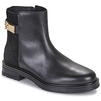 Tommy Hilfiger Botines TH LOGO LEATHER MIX CHELSEA para mujer