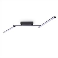 led-lampara de techo dion negro-blanco