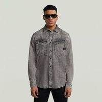 g-star raw camisa manga larga d23616-d540-h162 sun fade graphite grey para hombre