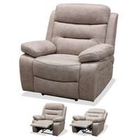 sillon relax manual genova xl con tapizado antimanchas