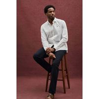 polo club camisa manga larga rigby go poplin slim io para hombre