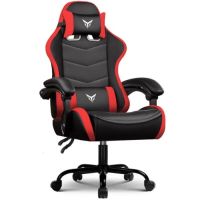 silla gaming gtplayer ergonomica roja con soporte lumbar y cabezal ajustable