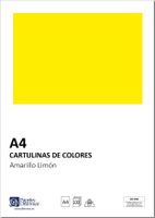 distrimar dct09 - paquete de 100 cartulinas a4 180 grm2 color amarillo