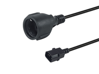 cable alimentacion shuko hembra a iec macho c14 025m 112106