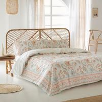 funda nordica deva 100 percal algodon 144 hilos beige  cama 135