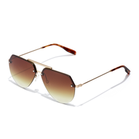 gafas de sol hawkers cooper - gold smoky brown