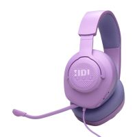 auriculares jbl quantum 100m2 con cable jack gaming microfono extraible circumaurales violeta