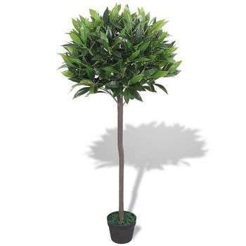 Árbol De Laurel Artificial Con Macetero 125 Cm Verde Vidaxl