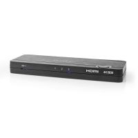 conmutador kvm nedis vcon6430at usb-c hdmi 4k 60hz 3 puertos