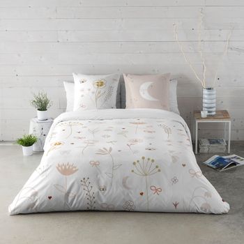 Haciendo El Indio - Funda Nórdica Estampada Cama 135 - Algodón Extrasuave - Incluye 1 O 2 Fundas De Almohada - Flowers Chao
