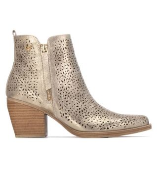 Xti para mujer. 14503705-ORO Botines 145037 dorado (40), 3 a 5cm, Cremallera, Casual