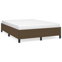 cama matrimonial  cama para adultos  estructura de cama de tela marron 140x190 cm