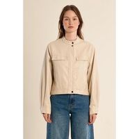 molly bracken chaquetas haf102ep-beige para mujer