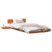 estructura de cama marron 75 x 190 cm madera vidaxl