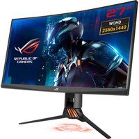 asus rog swift pg27vq quad hd 27 curved lcd gaming monitor - titanium titanium