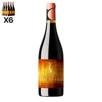 arte sabor caja de 6 botellas de vino tinto sursum corda crianza 100 garnacha crianza de 12 meses cebreros vendimia del 2021 75cl con 145 vol 75x75x30 cm color unico