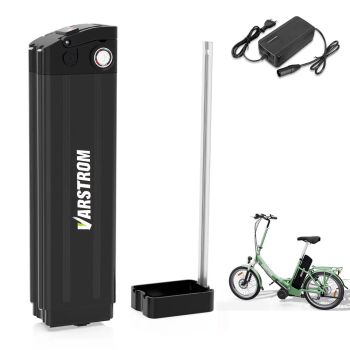 [EU Direct] Varstrom Batería de Bicicleta Eléctrica Plegable Pez de plata 36V 18.2Ah 655,2Wh - Alimentada por celdas de