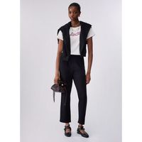 liu jo pantalones pantalones regular en sudadera para mujer