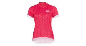 Maillot de manga corta con estampado esencial para mujer odlo rosa