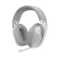logitech g g321 lightspeed auriculares inalambricos bluetooth para gaming comodidad y ajuste dinamicos micrafono de varilla 16 khz pc ps4 ps5 nintendo switch y dispositivos maviles blanco