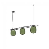 lampara de techo led krista verde 3x10w